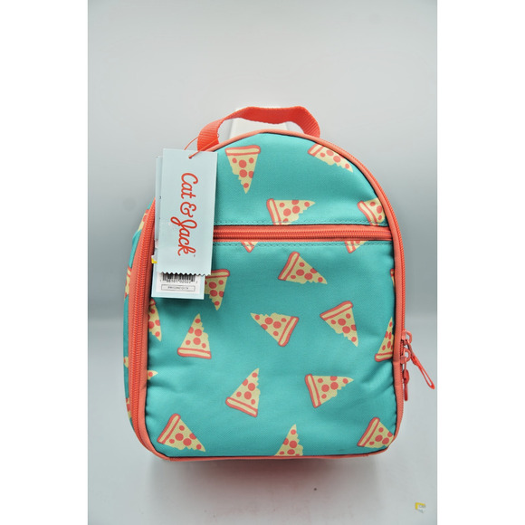 Cat & Jack Blue Backpack + Pizza Lunchbox Back-to-School Supply Bundle - Picture 5 of 12